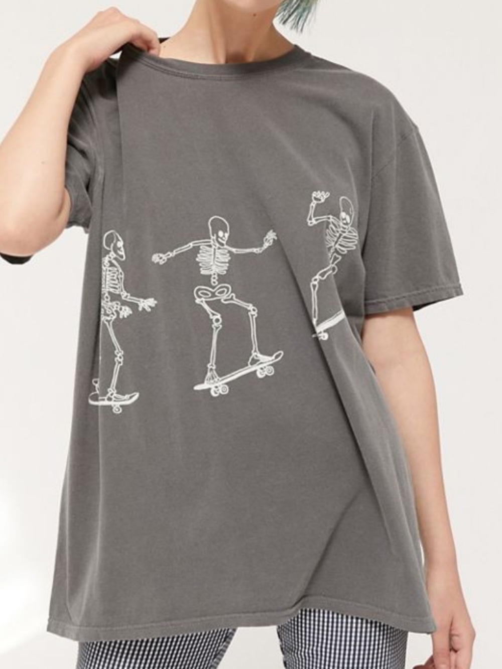 project social t skateboard skeletons tee